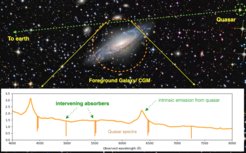 Basic setup of an absorber-galaxy cross-correlation study, where the CGM is observed in absorption against a bright background quasar.